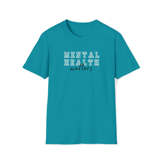Tropical Blue "Mental Health Matters" T Shirt