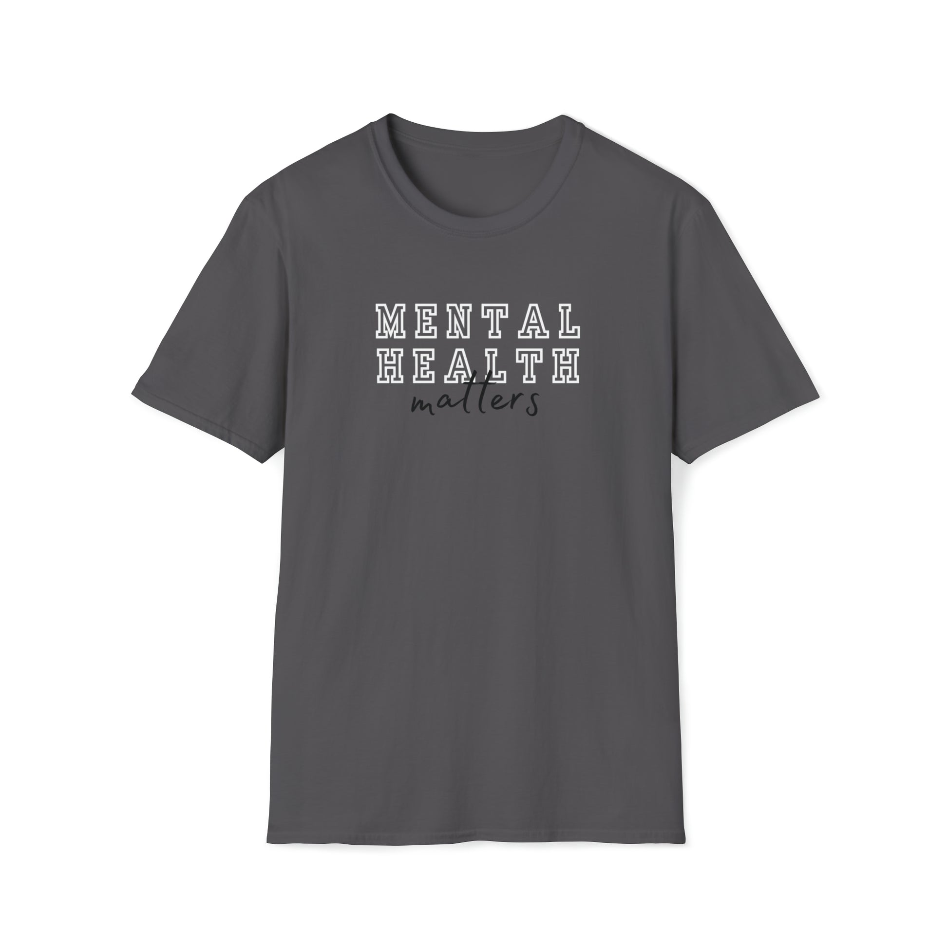 Charcoal "Mental Health Matters" T Shirt