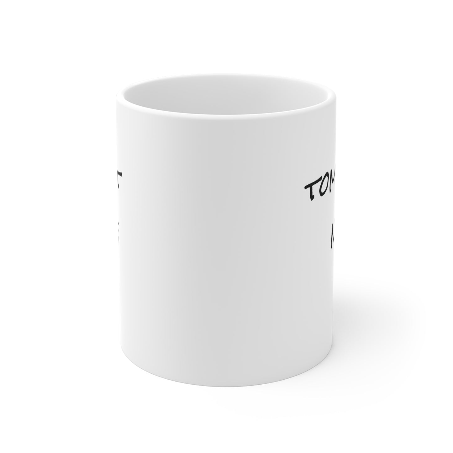 white coffee mug